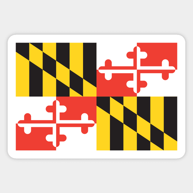 Maryland State Flag Sticker by stayfrostybro